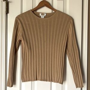 Talbots tan sweater. Size petite Medium.